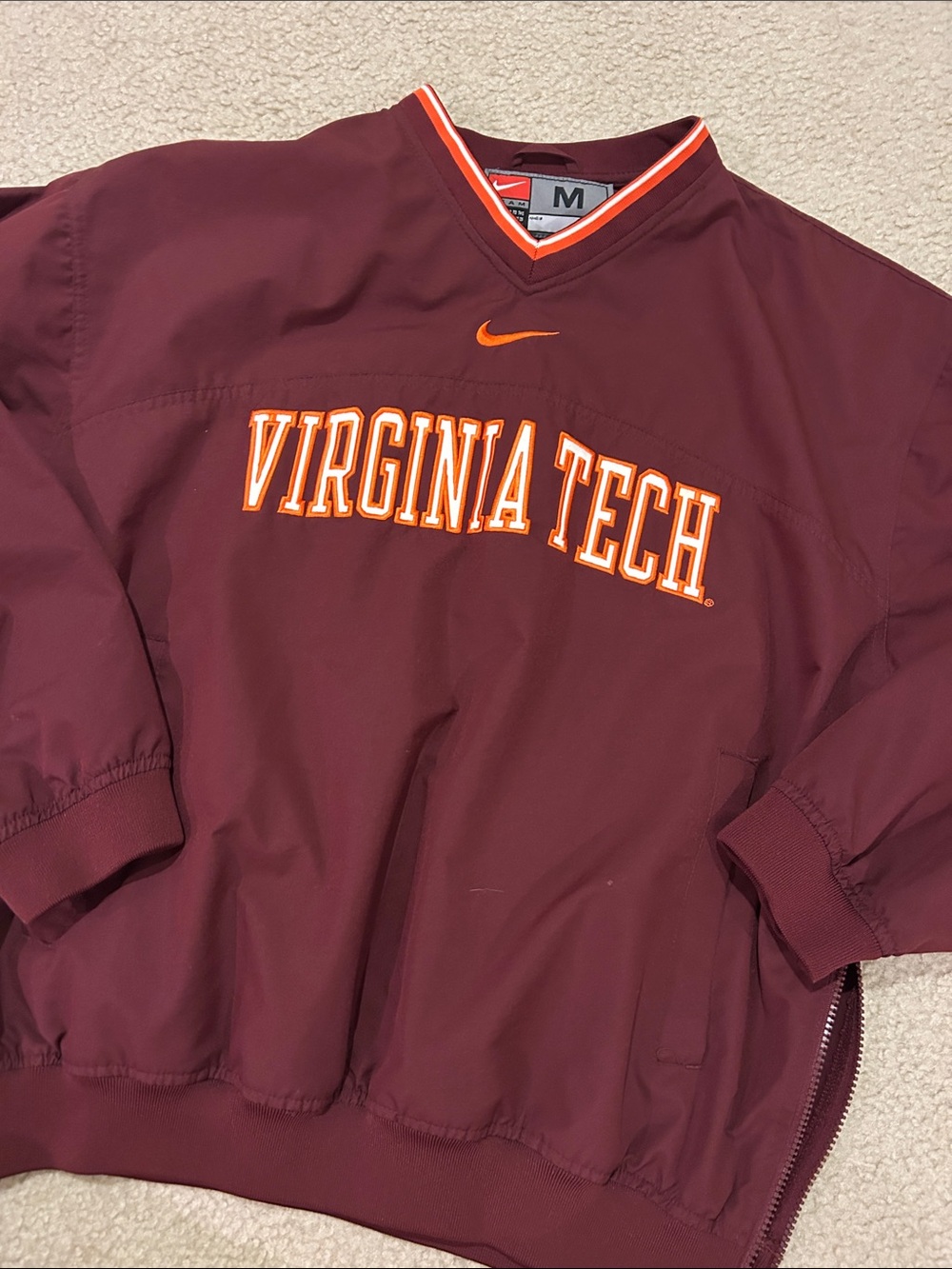 Vintage Nike Virginia Tech Pullover Windbreaker